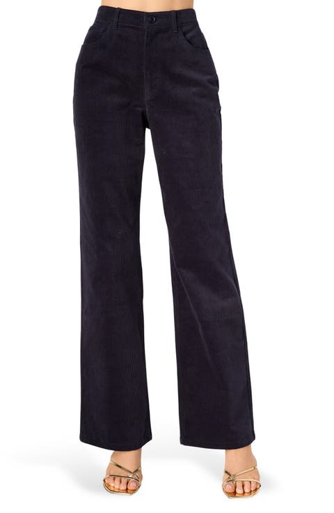 Zenobia High Waist Bootcut Corduroy Pants