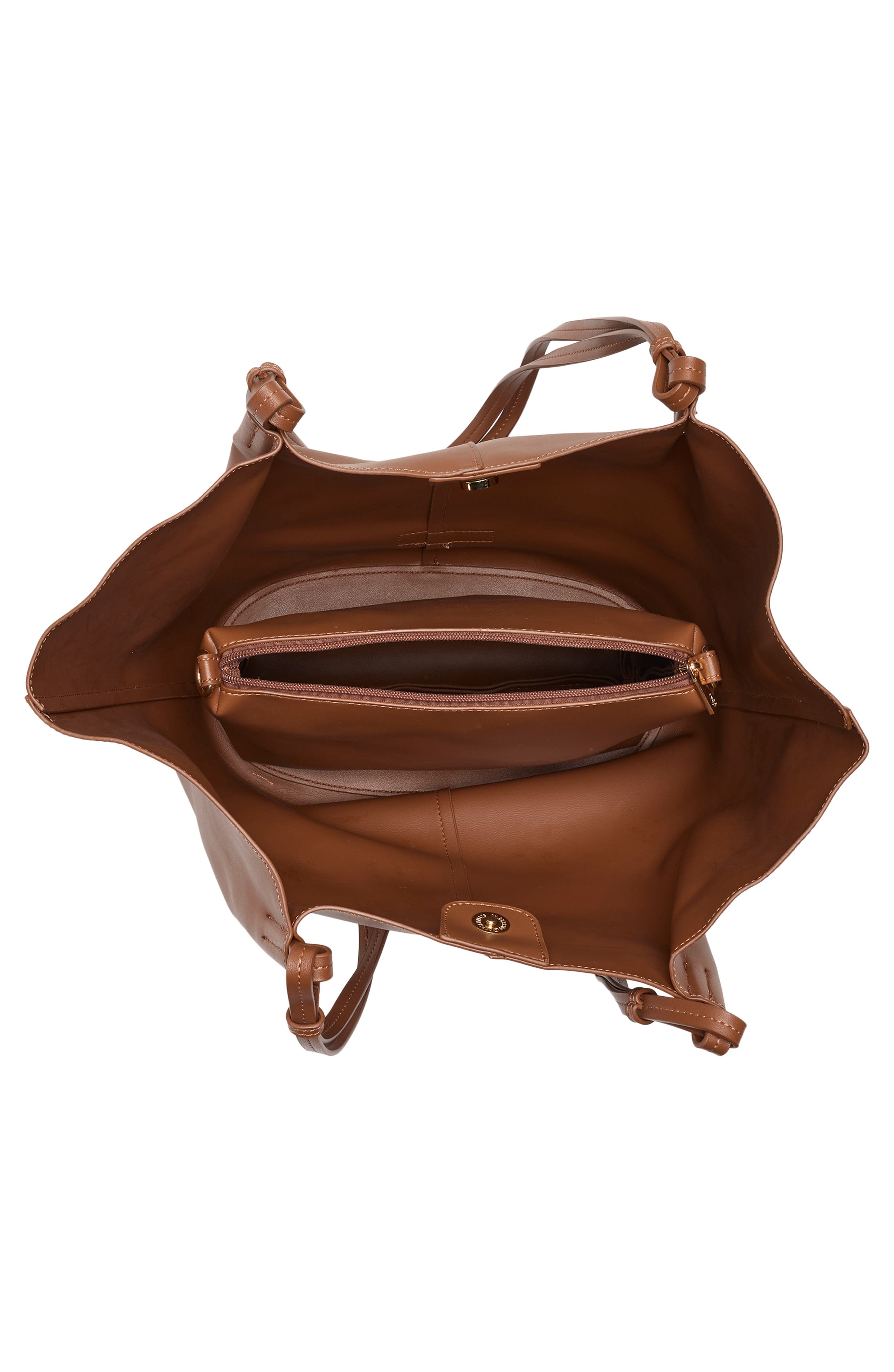 Melie Bianco Lydia Tote Bag, Alternate, color, Saddle