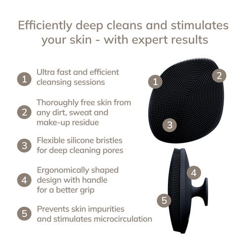 Geske Smartappguided Facial Brush With Handle | 4 In Black