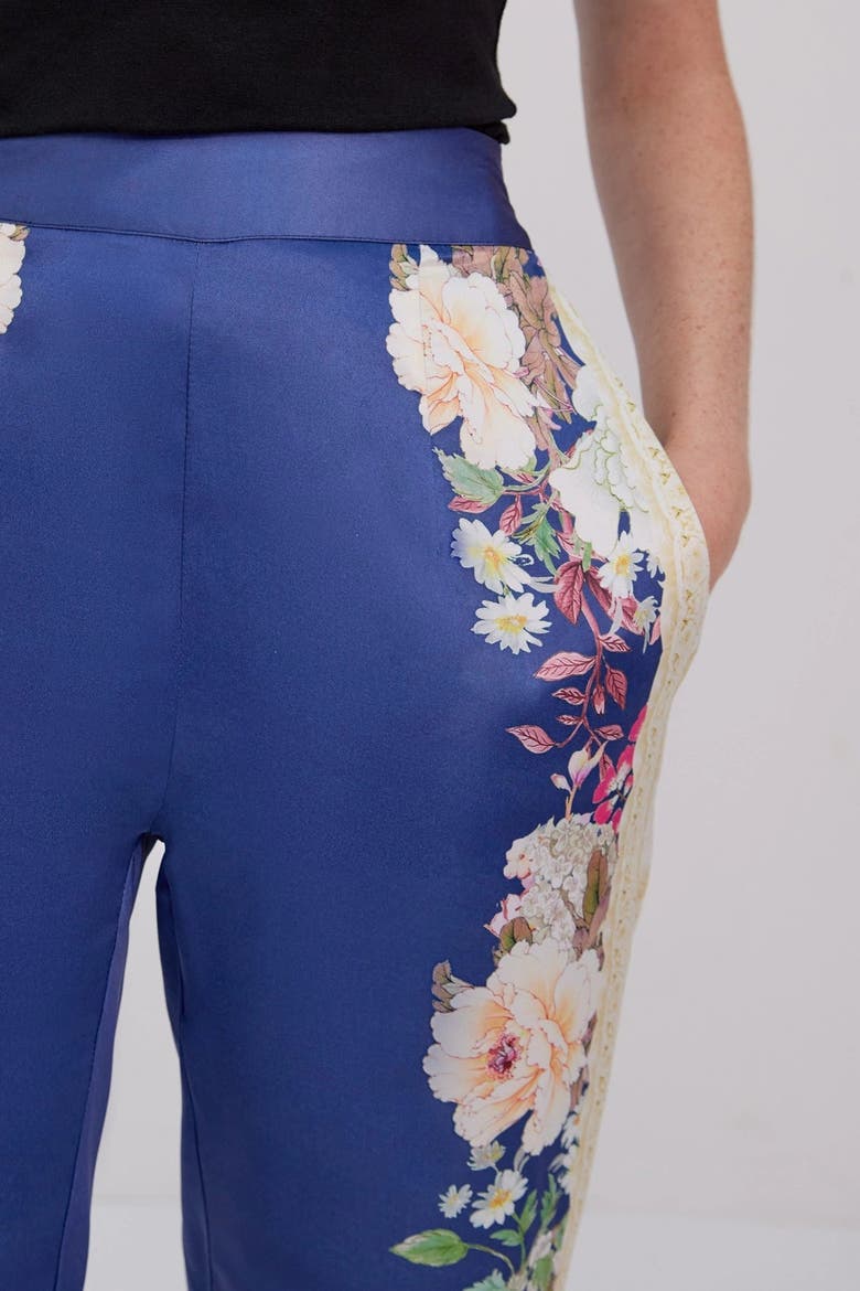 Amora Blue Trousers, Alternate, color, Blue