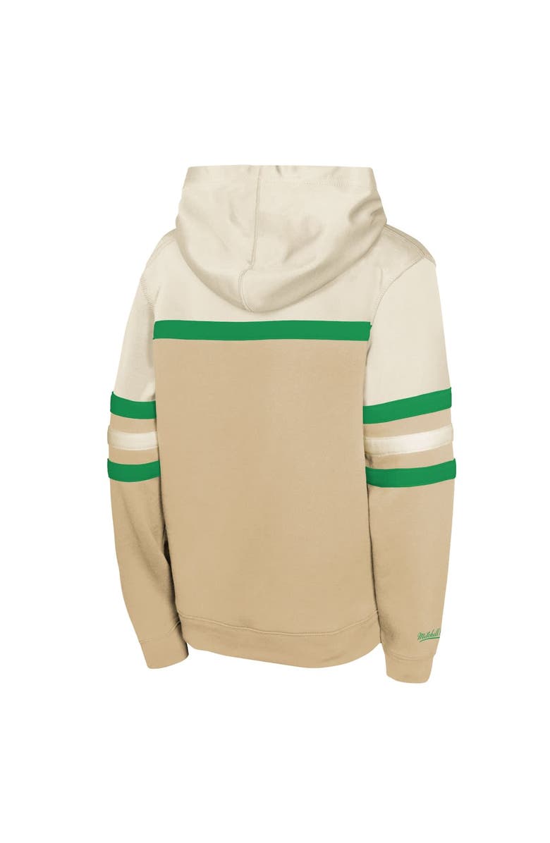 Mitchell & Ness Youth Mitchell & Ness Tan Dallas Stars Head Coach Pullover Hoodie, Alternate, color, Tan