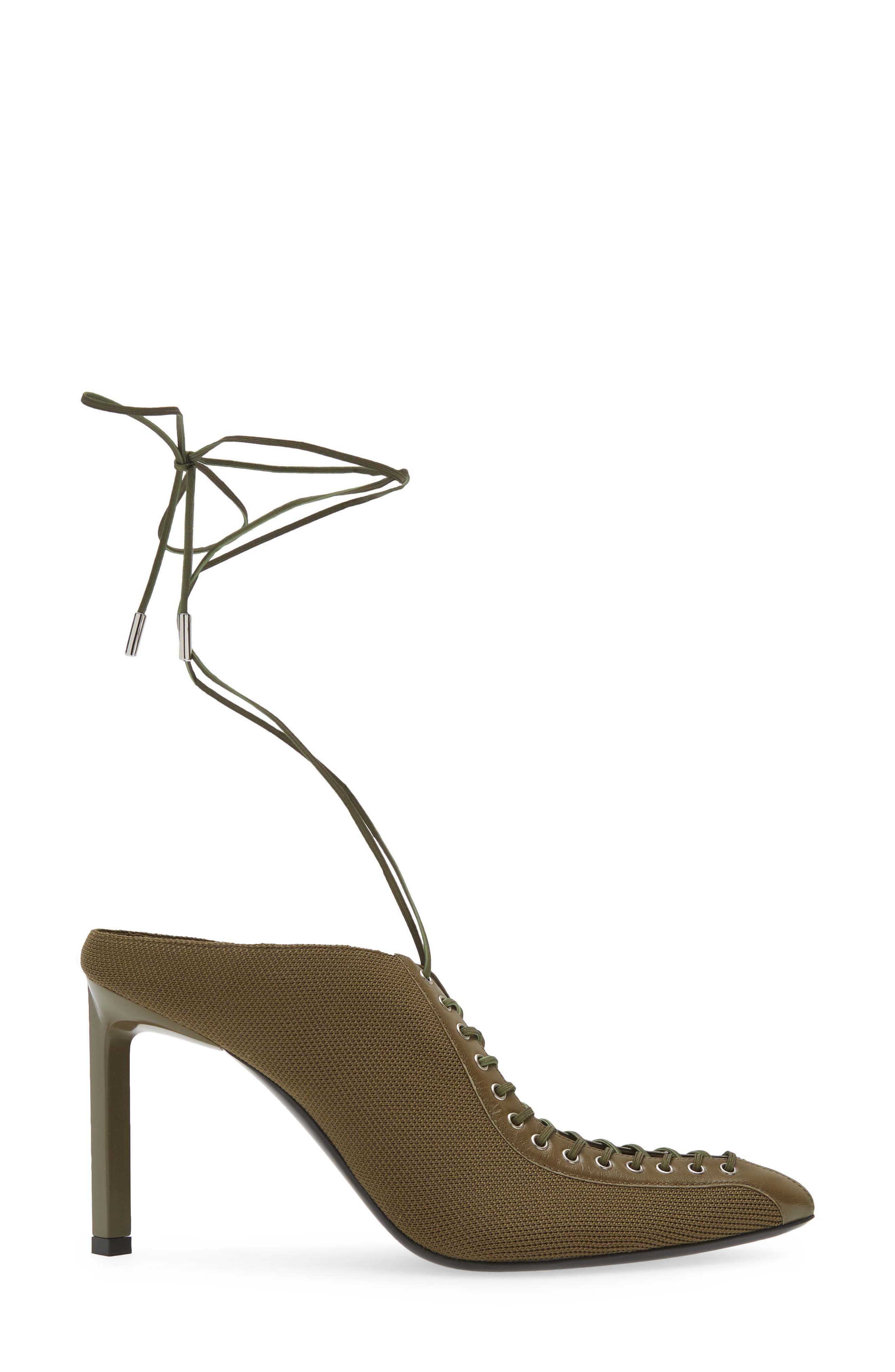 Givenchy Show Lace-Up Pointed Toe Pump, Alternate, color, 