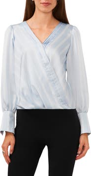 Halogen® Pintuck Balloon Sleeve Top