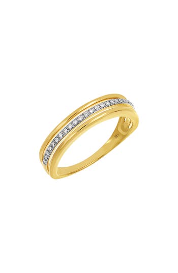 Carriere Jewelry Carrière Jewelry Triple-row Diamond Ring In 14k Yellow Gold