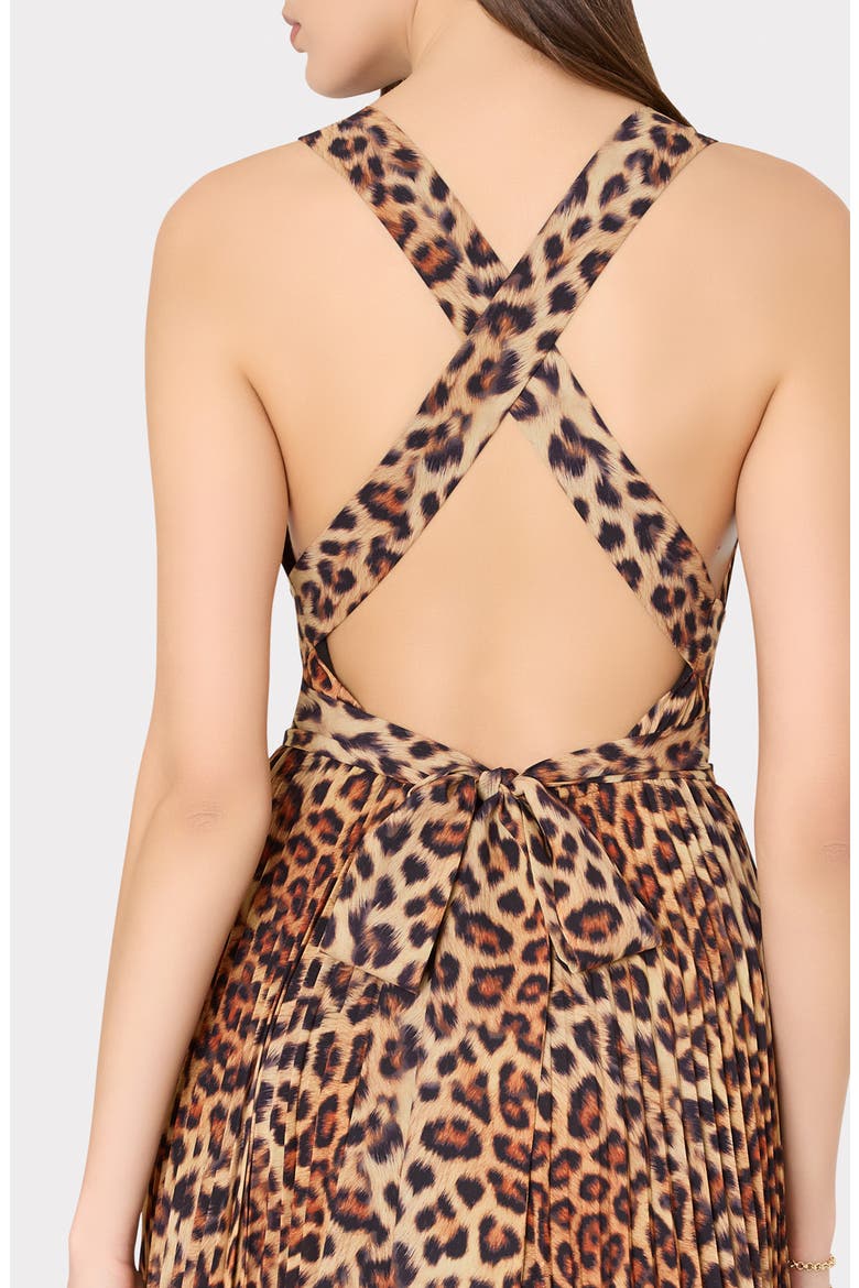 Oria Leopard Print Plunge Neck Maxi Dress, Alternate, color, MULTI