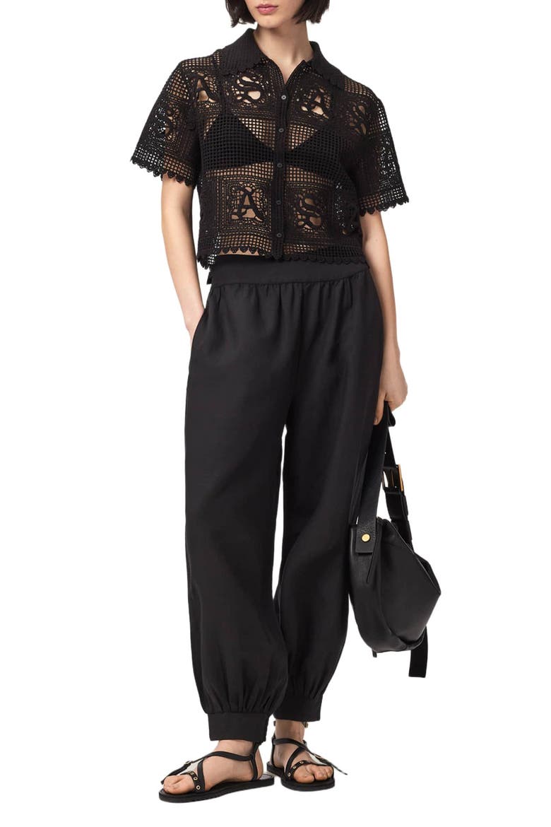 Harrie Joggers, Alternate, color, BLACK