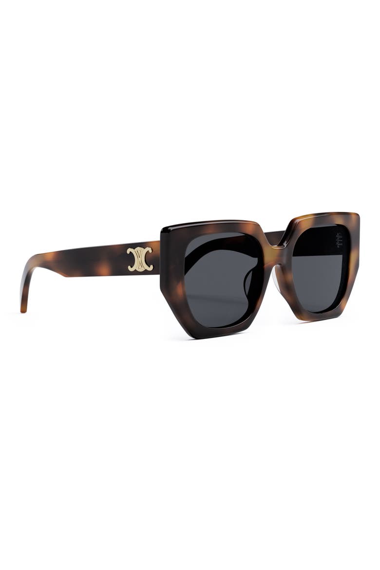 Triomphe 55mm Butterfly Sunglasses, Alternate, color, BLONDE HAVANA / SMOKE