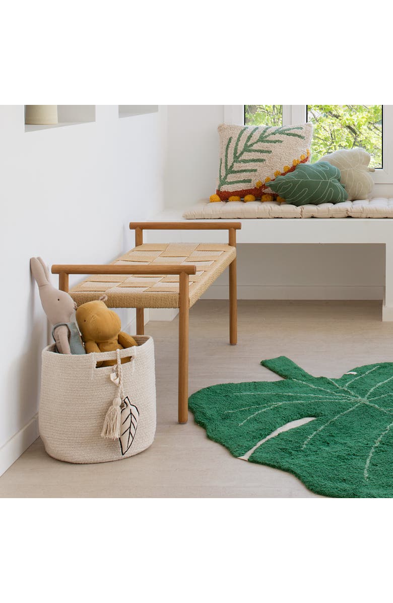 Lorena Canals Basket Leaf Natural, Alternate, color, Natural