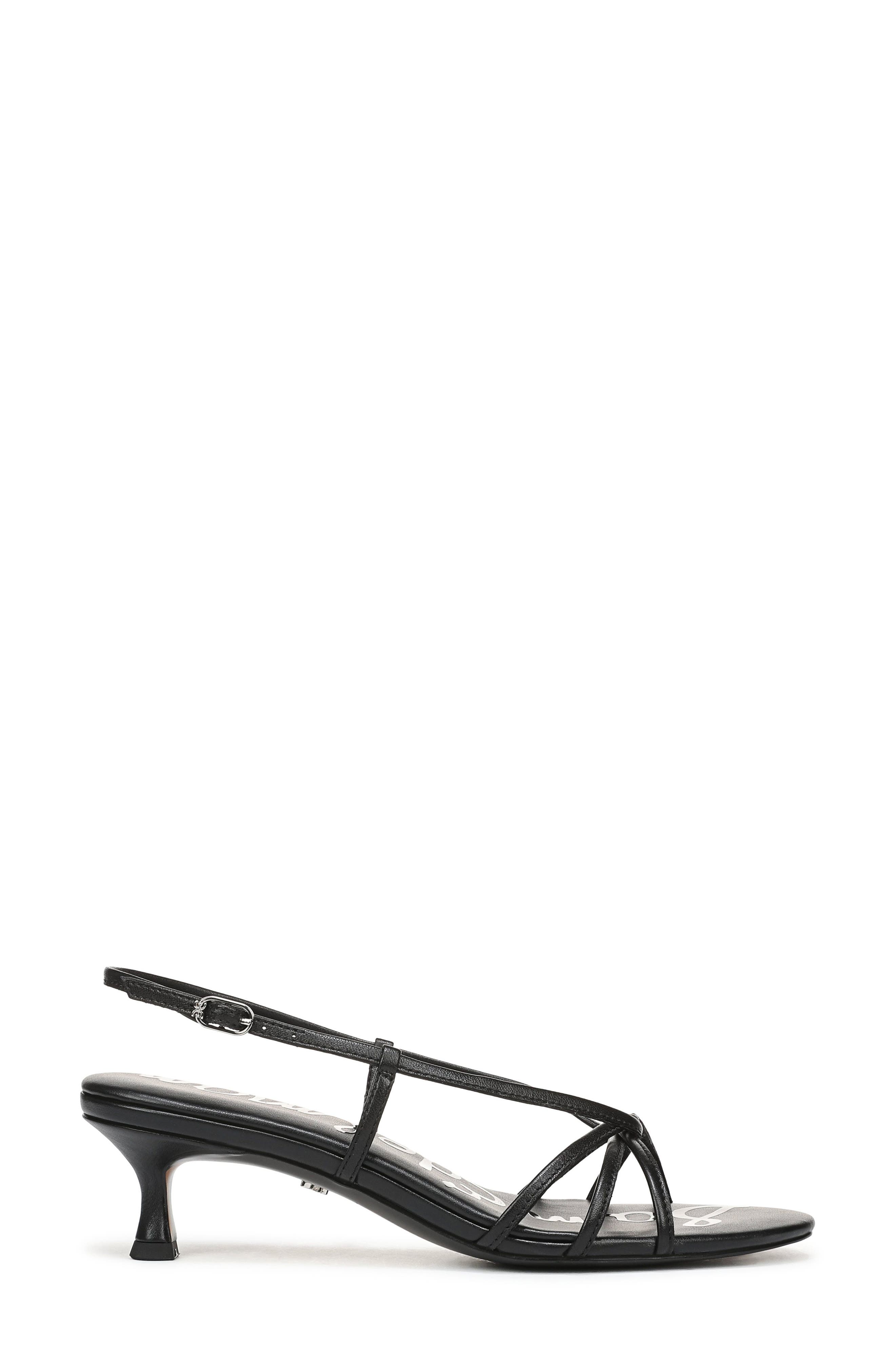 Sam Edelman Cressa Slingback Kitten Heel Sandal, Alternate, color, Black