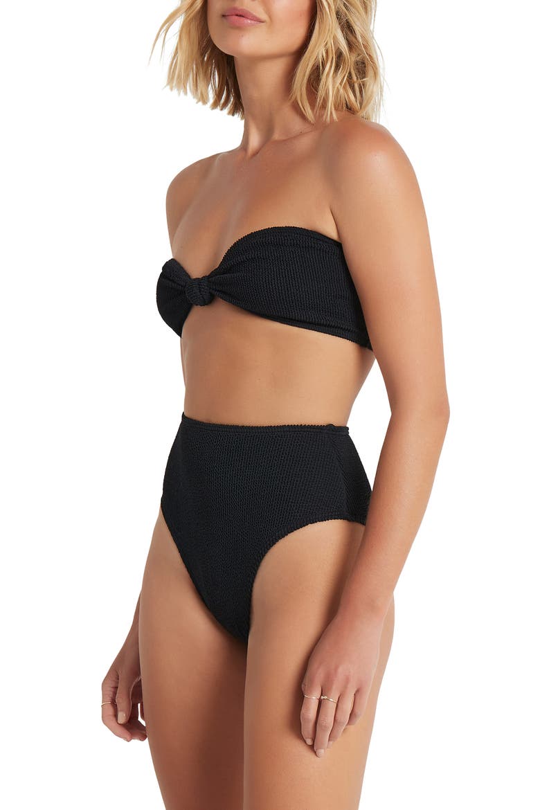 BOUND by Bond-Eye The Palmer Ribbed Bikini Bottoms, Alternate, color, BLACK