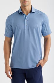 Greyson Saranac Stripe Performance Golf Polo