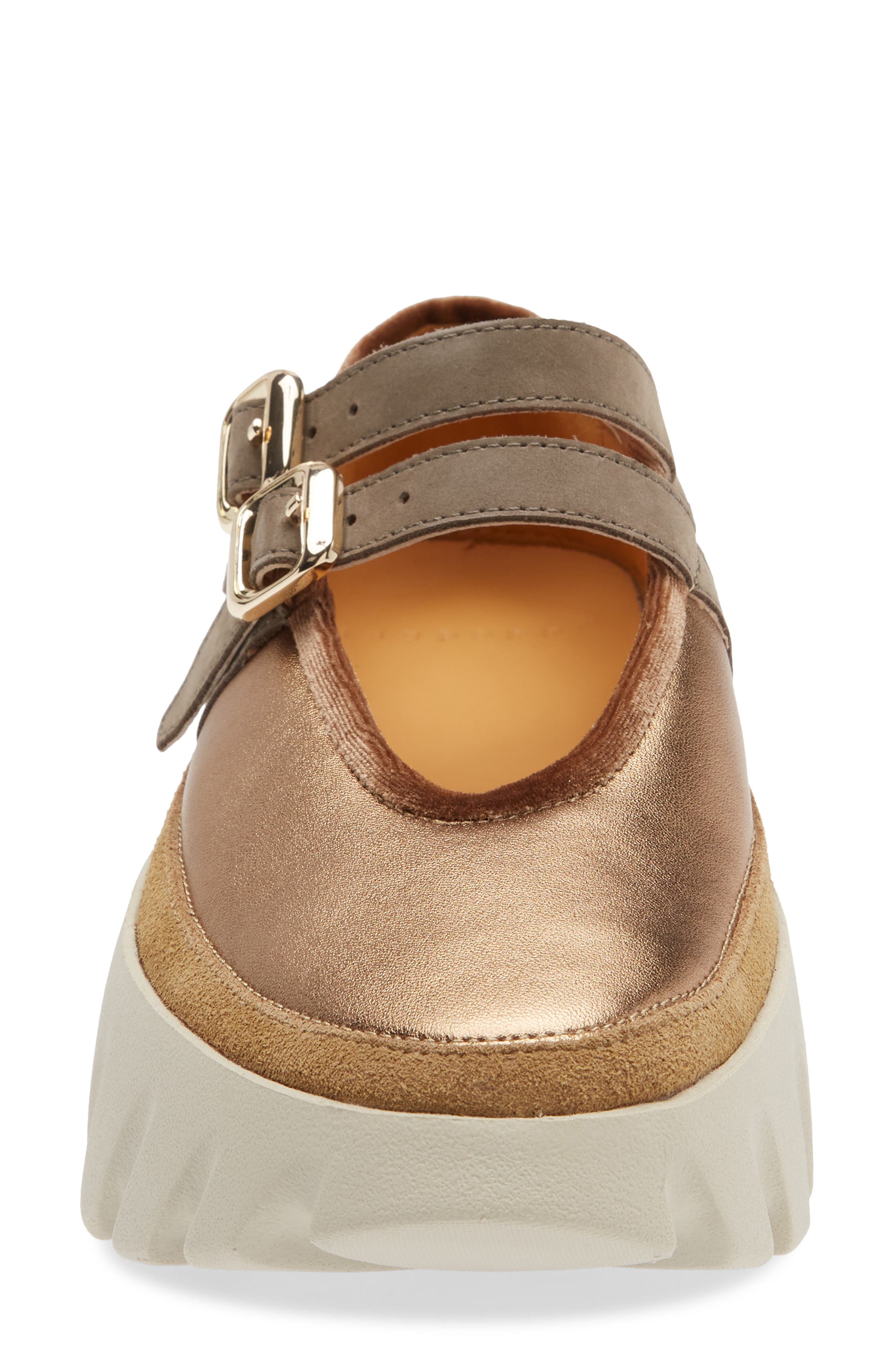 4CCCCEES Tura Ballet Platform Loafer, Alternate, color, Brass/ Brass