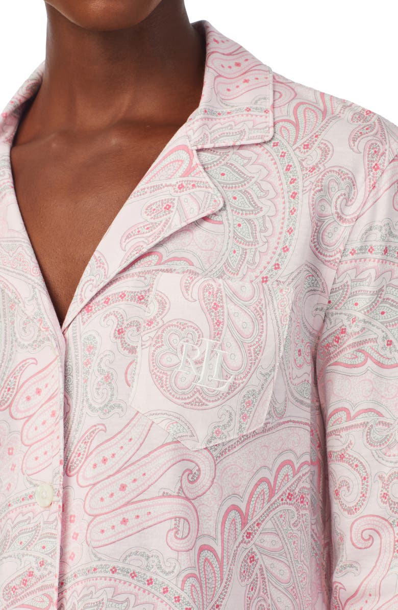 Lauren Ralph Lauren Paisley Print Sleepshirt, Alternate, color, 