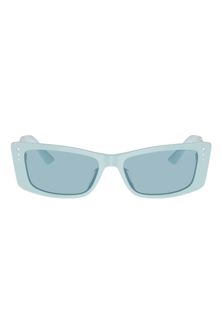 55mm Square Sunglasses, Main, color, LIGHT BLUE