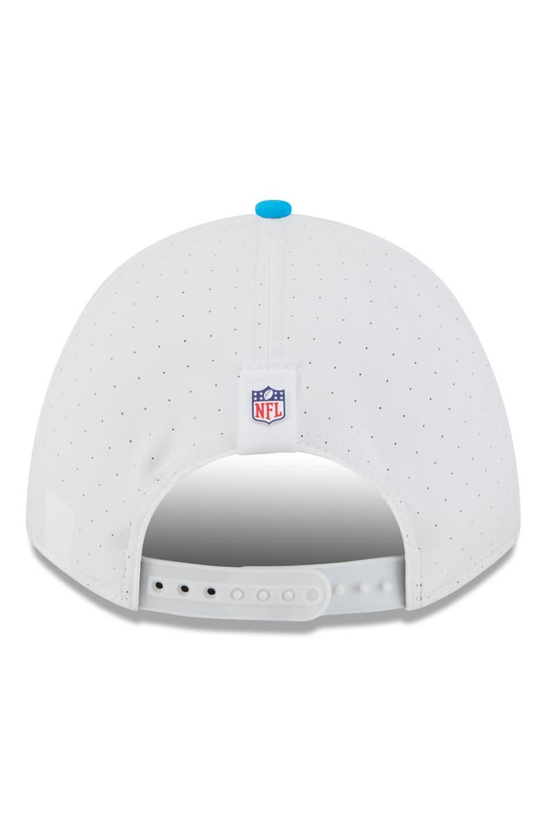 New Era Men's New Era  White/Blue Carolina Panthers 2025 NFL Training Camp A-Frame 9FORTY Adjustable Hat, Alternate, color, White