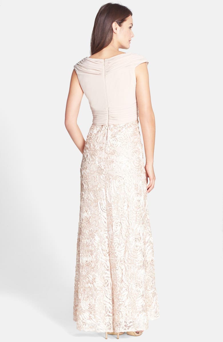 Patra Sequin Ribbon Soutache Gown | Nordstrom