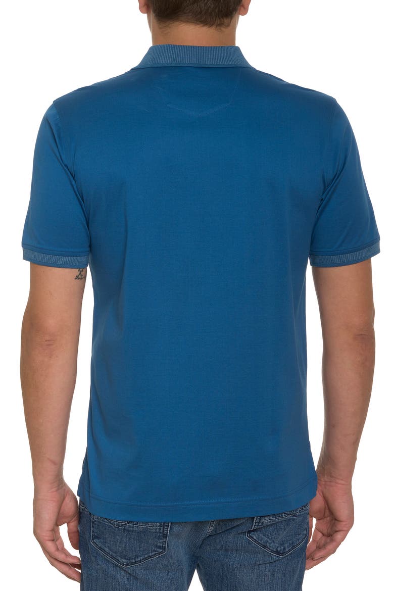 Archie 2 Skull Appliqué Polo, Alternate, color, INDIGO