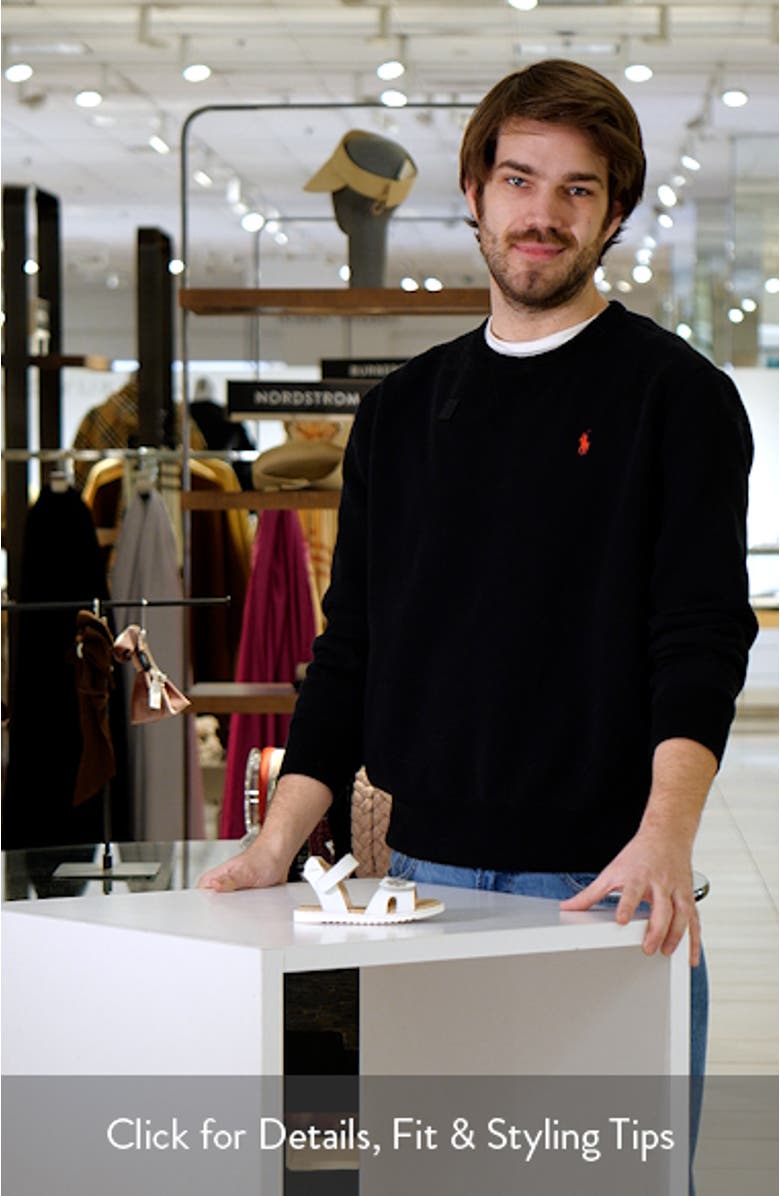 Flower Sandy Ankle Strap Sandal, sales video thumbnail