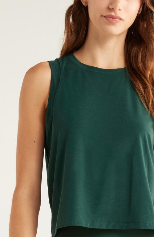 Zella Breathe Active Tank In Green