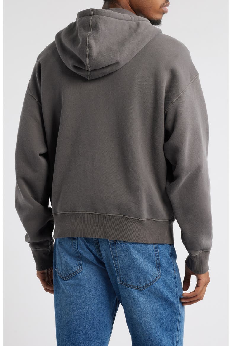 Core Oversize Terry Full Zip Hoodie, Alternate, color, VINTAGE GREY