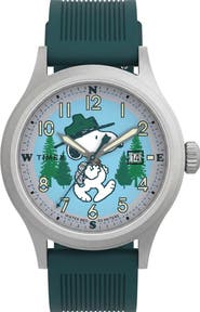 Timex® Peanuts Expedition Scout Silicone Strap Watch