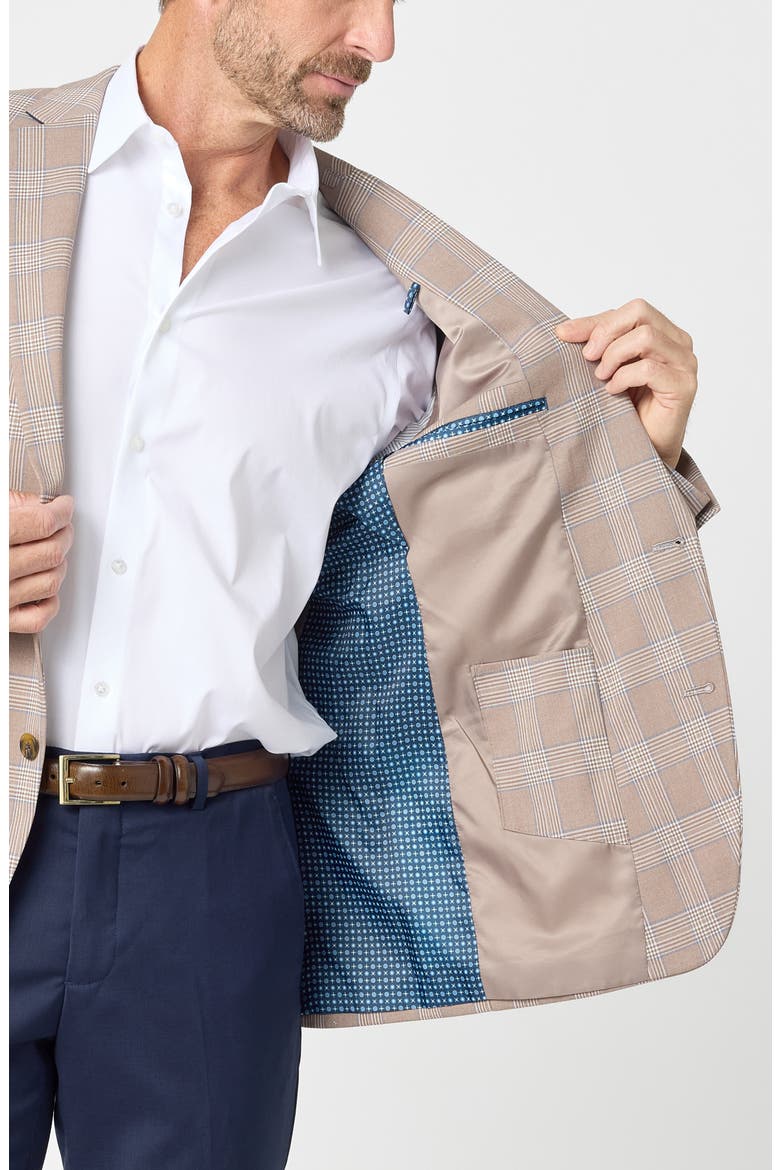 Plaid Sport Coat, Alternate, color, BROWN