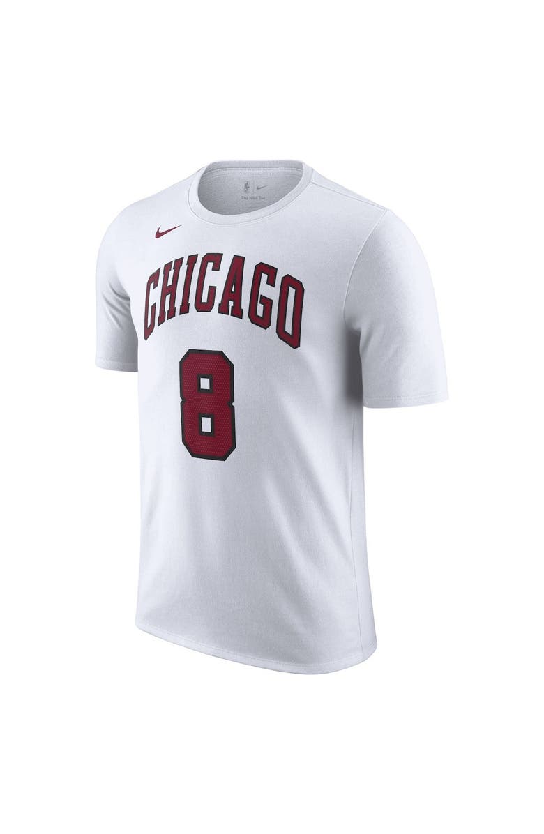 Nike Men's Nike Zach LaVine White Chicago Bulls 2022/23 City Edition Name & Number T-Shirt, Alternate, color,