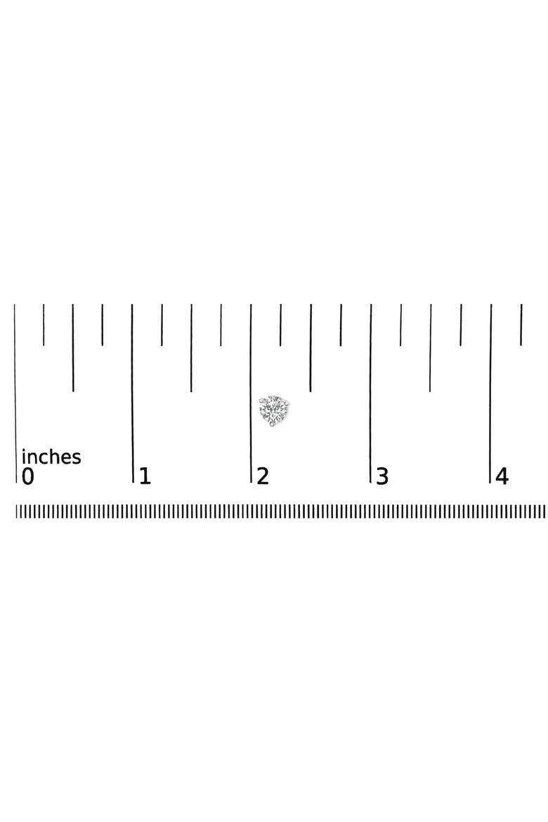 14K White Gold 1 1/2 Cttw 3-Prong Martini Set Lab Grown Diamond Solitaire Stud Earrings, Alternate, color, White