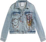 Desigual Embellished Denim Trucker Jacket