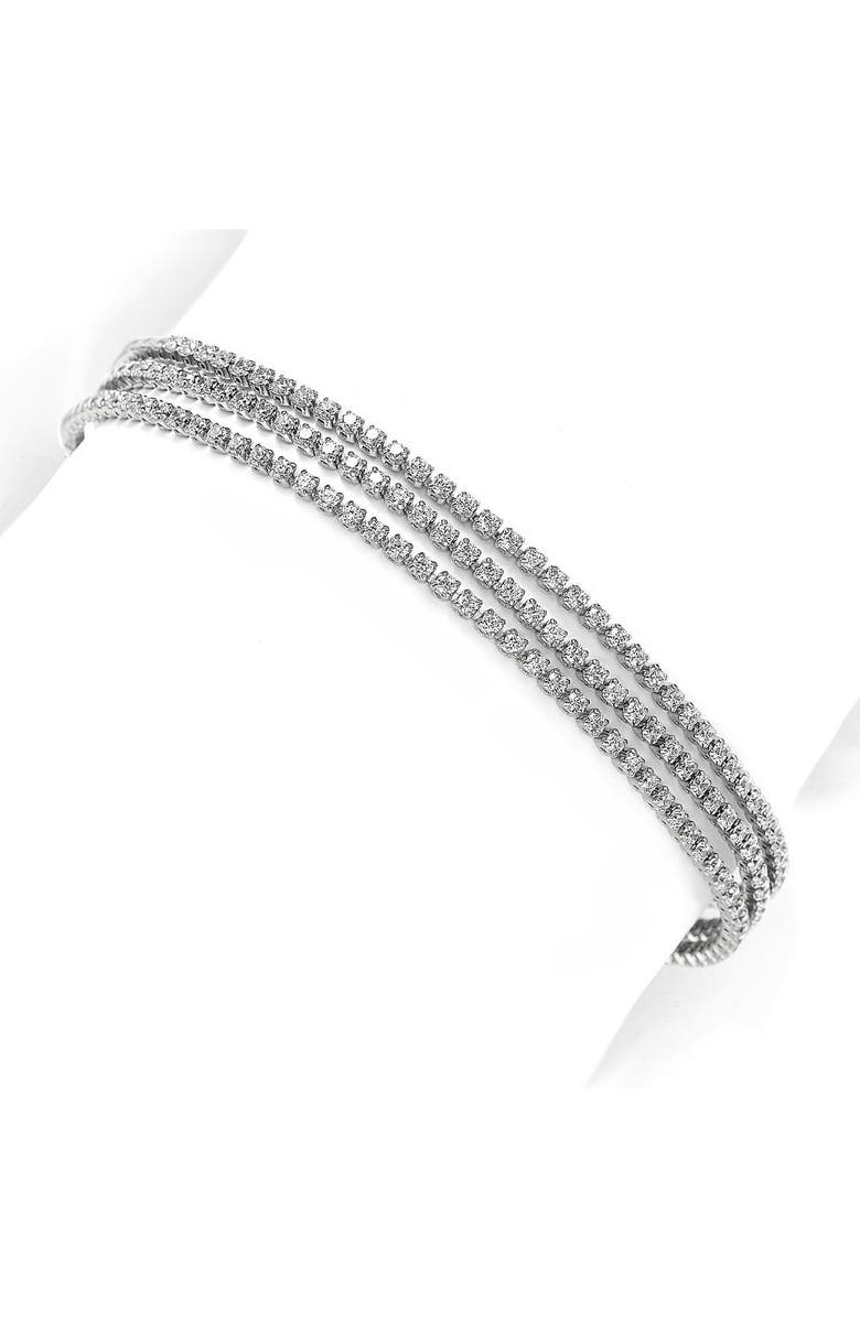 SUZY LEVIAN Sterling Silver CZ Bracelet, Main, color, 