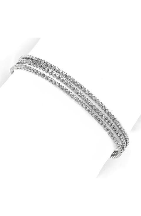 Sterling Silver CZ Bracelet