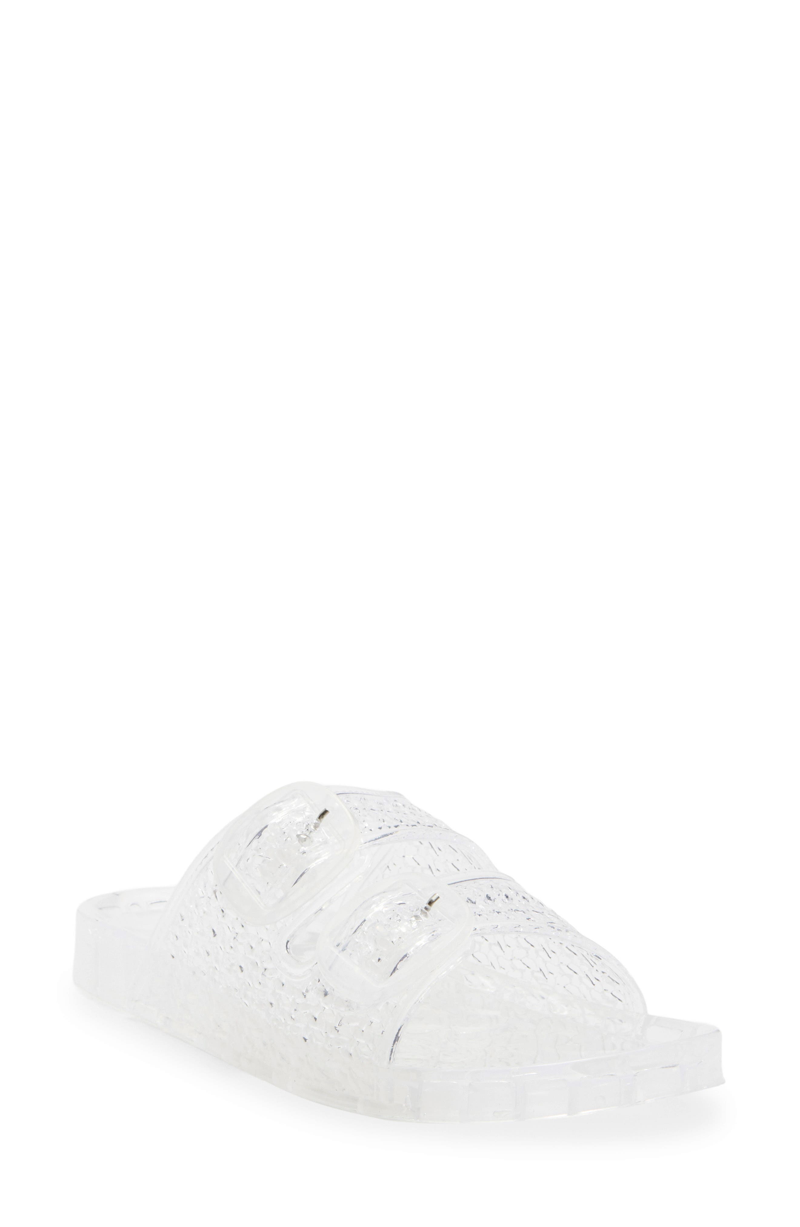 Amar Jelly Slide Sandal, Main, color, CLEAR