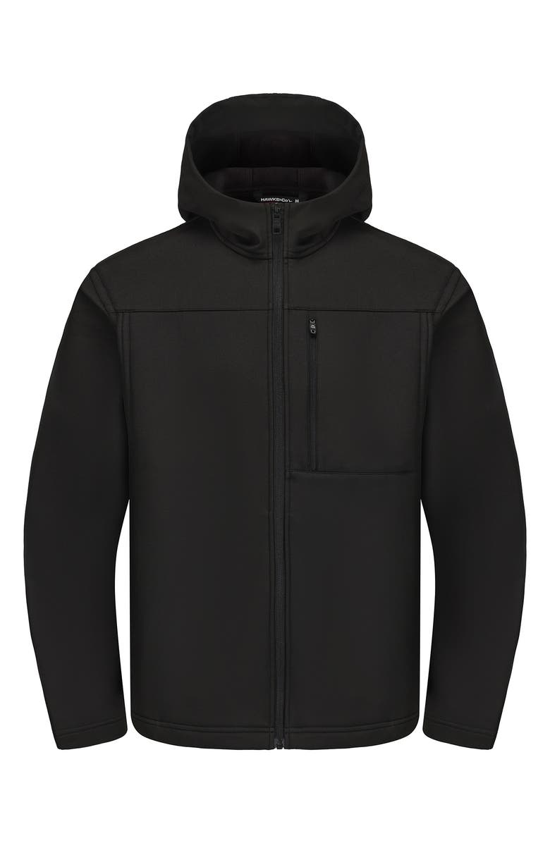 HAWKE & CO Water Resistant Hooded Softshell Jacket, Alternate, color, 
