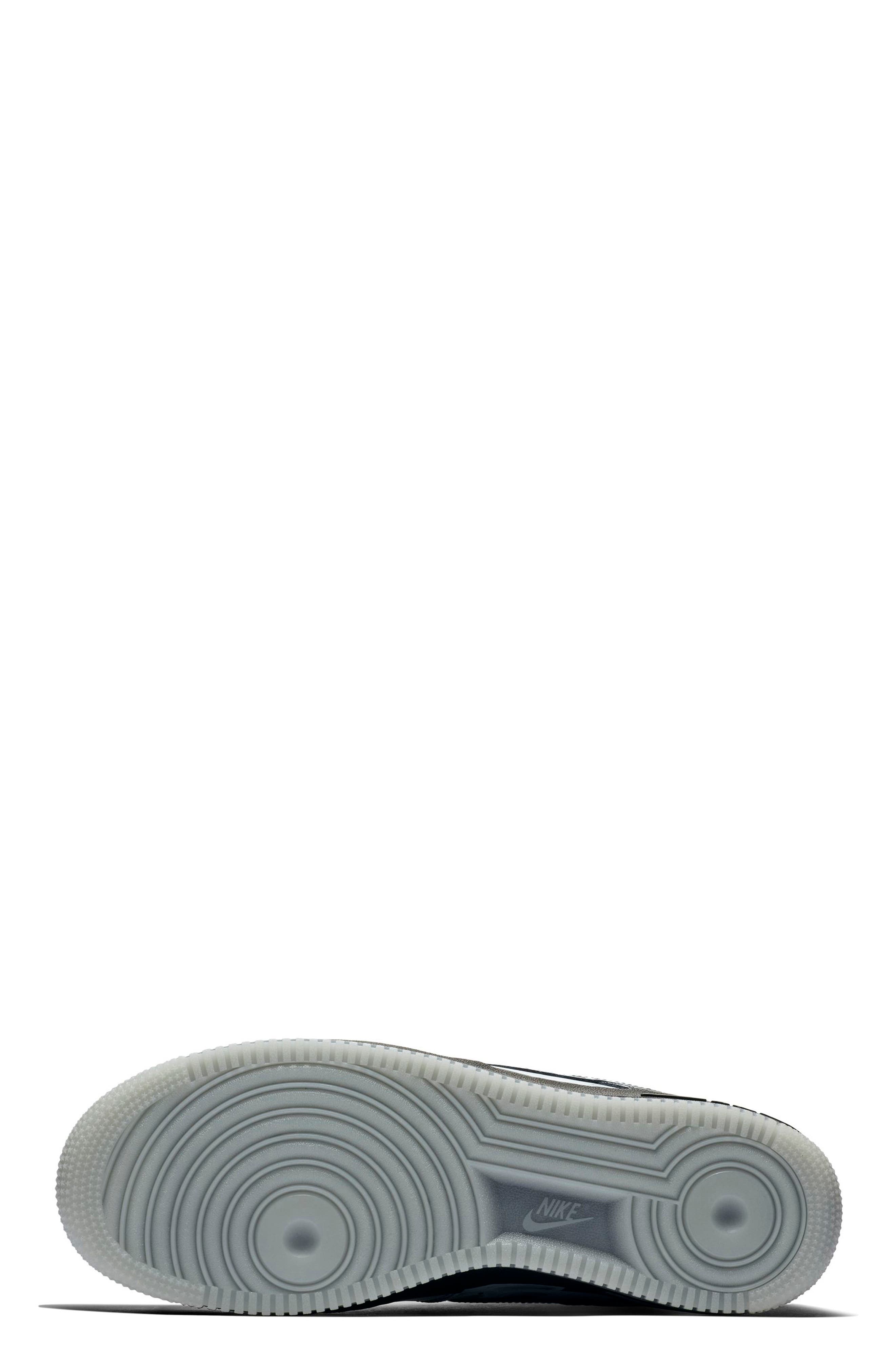 Air Force 1 '07 Skeleton QS Sneaker, Alternate, color, BLACK/ BLACK/ BLACK