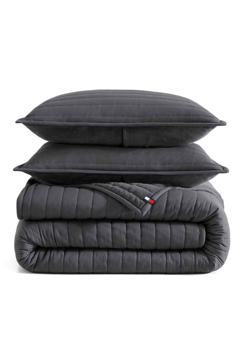 Classic Comfort 2-Piece Quilt Set, Main, color, CHARCOAL GREY