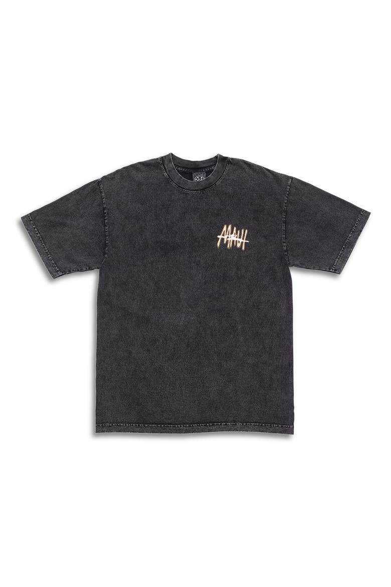 Maui Tag Mineral Wash Cotton Graphic T-Shirt, Alternate, color, BLACK