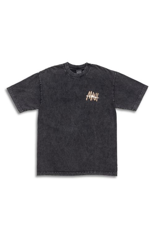 Maui And Sons Maui & Sons Maui Tag Mineral Wash Cotton Graphic T-shirt In Black