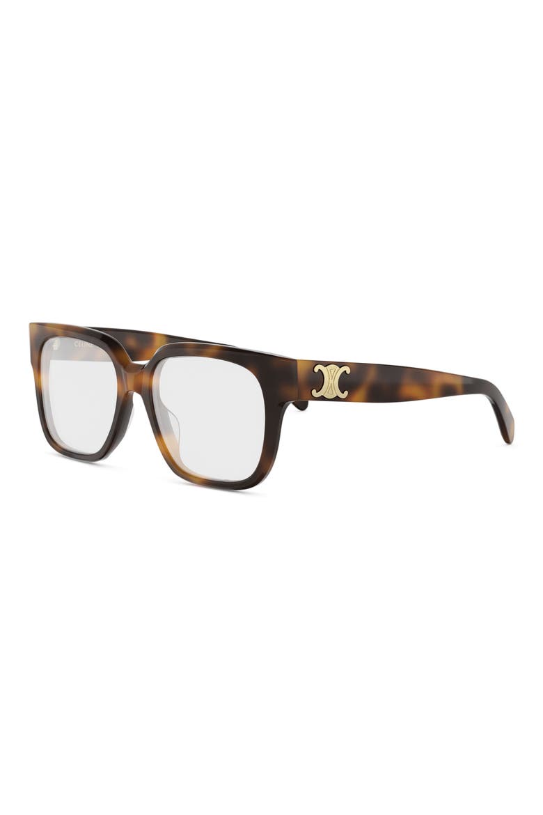 Triomphe 54mm Square Reading Glasses, Alternate, color, BLONDE HAVANA