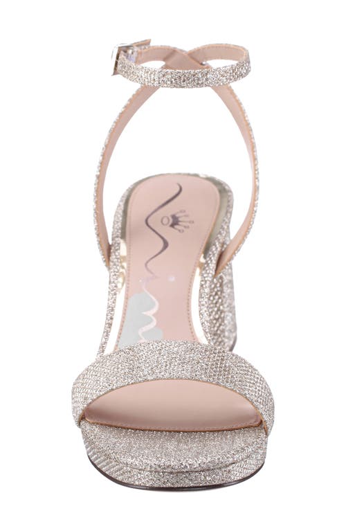 Nina Bergen Ankle Strap Sandal In Soft Platino