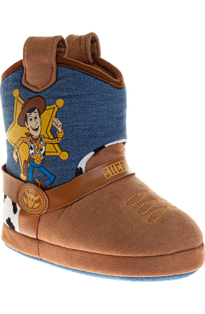 JOSMO Kids' Disney Pixar Toy Story Slipper, Main, color, Tan/ Blue