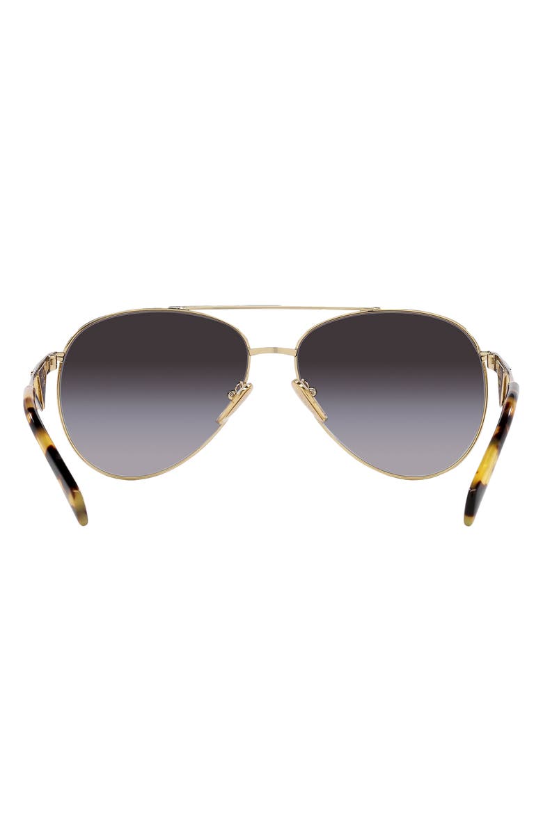 Prada 58mm Gradient Pilot Sunglasses, Alternate, color, 