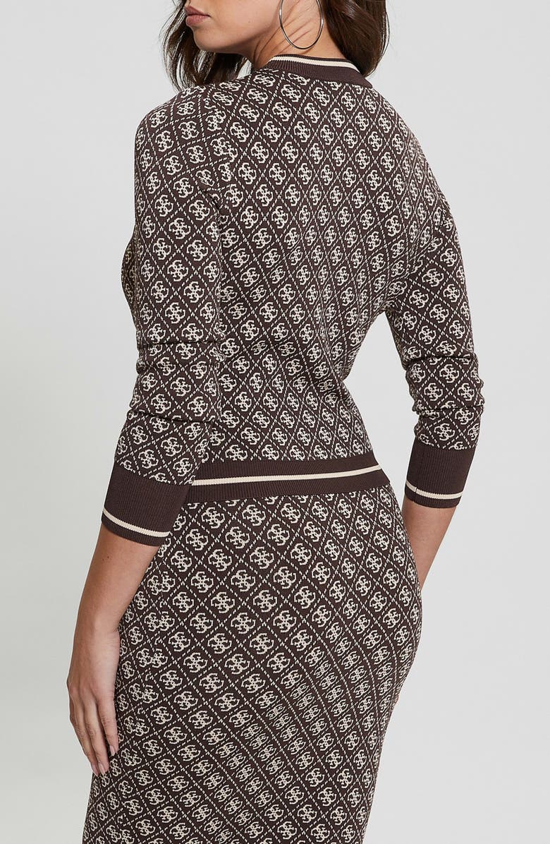 GUESS Lise Quattro G Logo Jacquard Sweater, Alternate, color, 