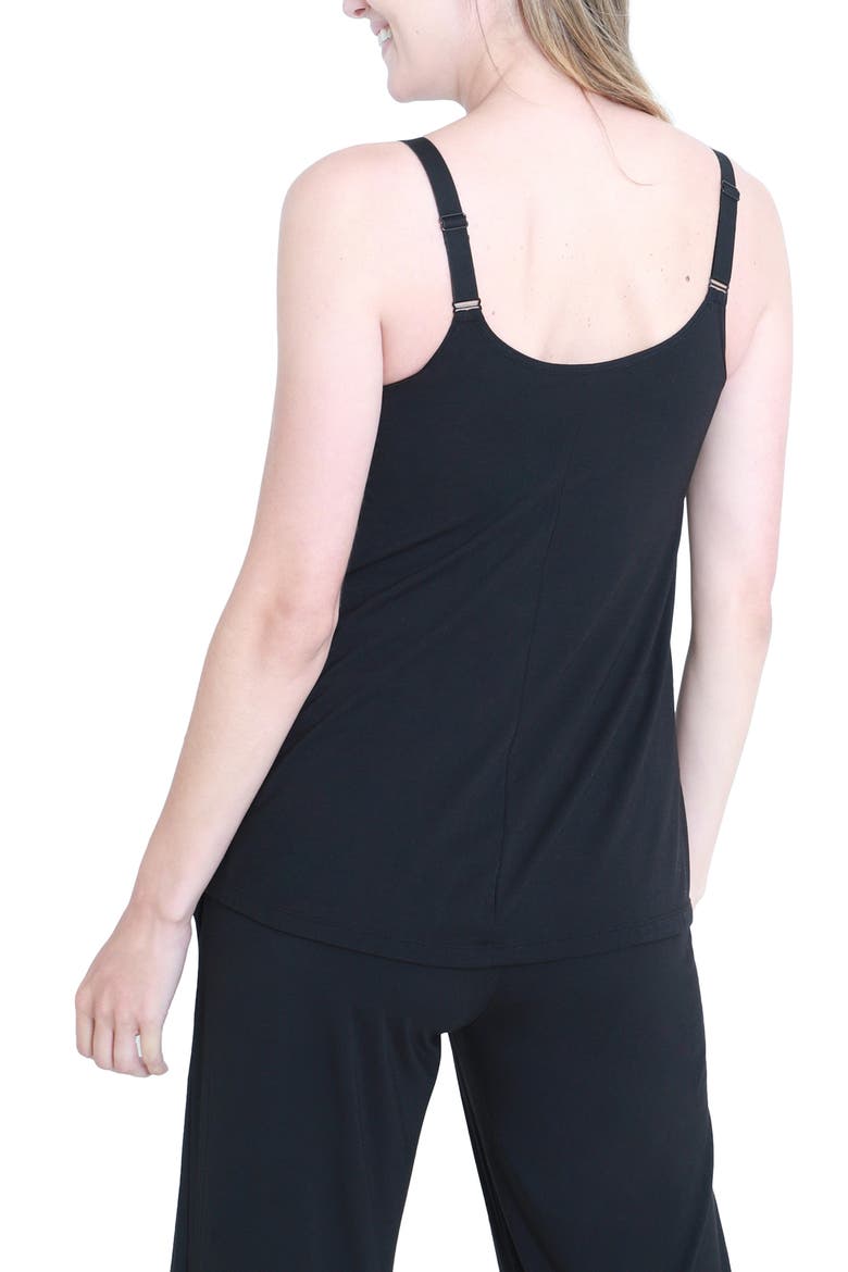 Ingrid & Isabel® Maternity/Nursing Tank, Alternate, color, BLACK