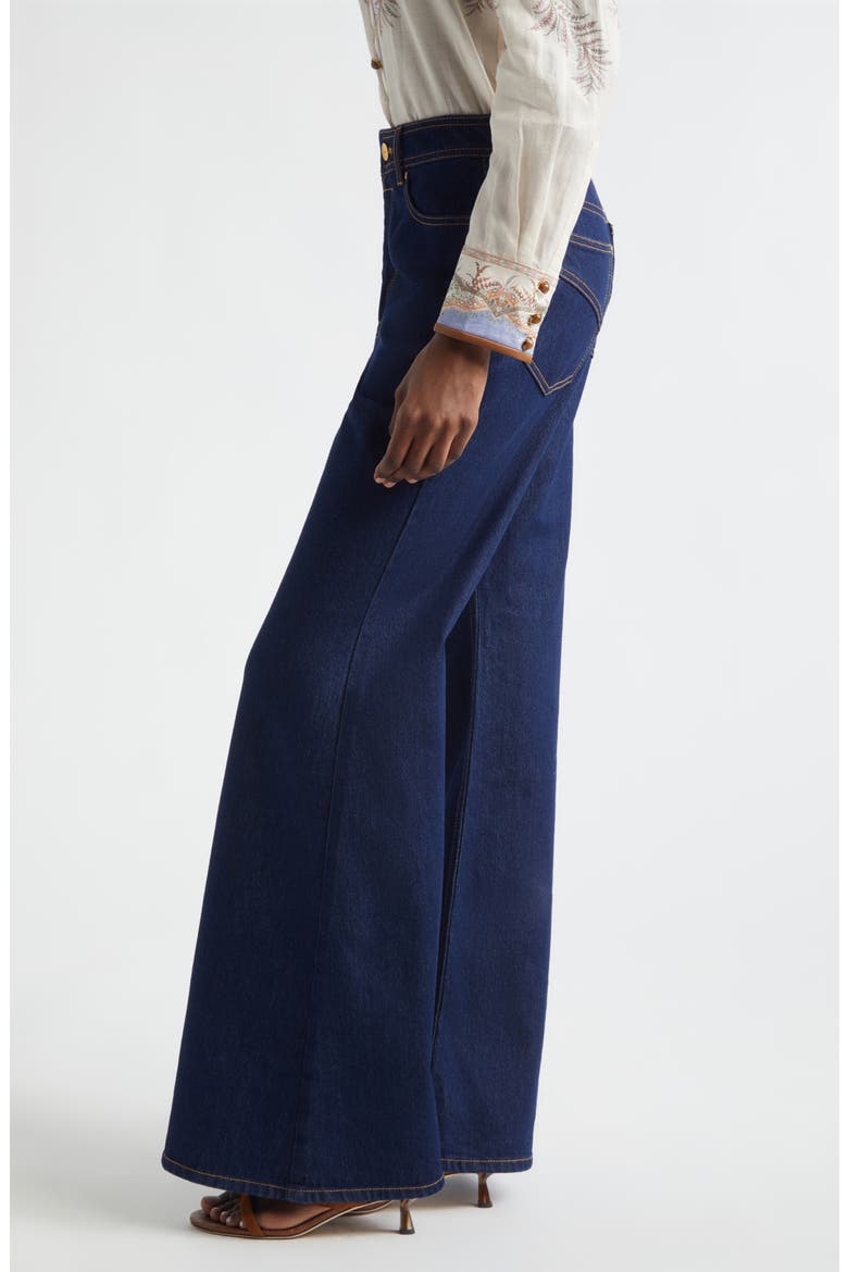 Kindred Spirit Flare Jeans, Alternate, color, HARBOUR BLUE