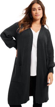 June + Vie Open-Front Cardigan
