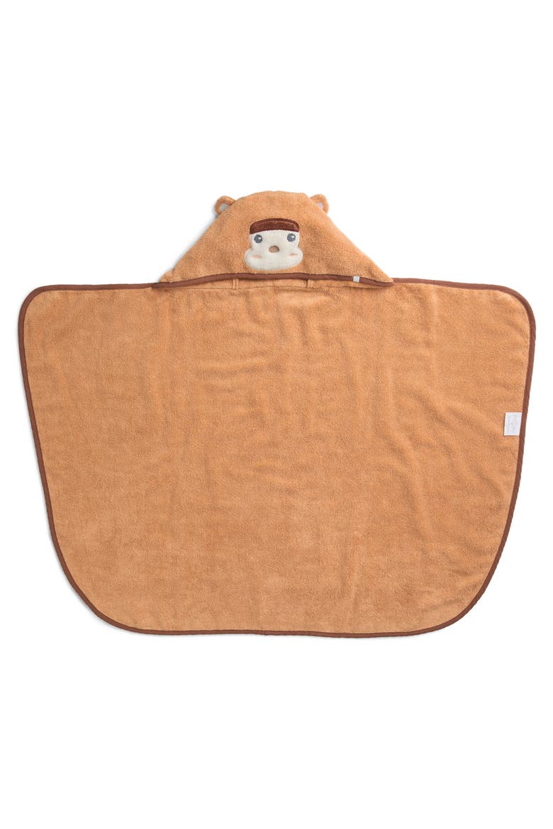 Monkey Baby & Kids Hooded Bath Towel, Main, color, Doe