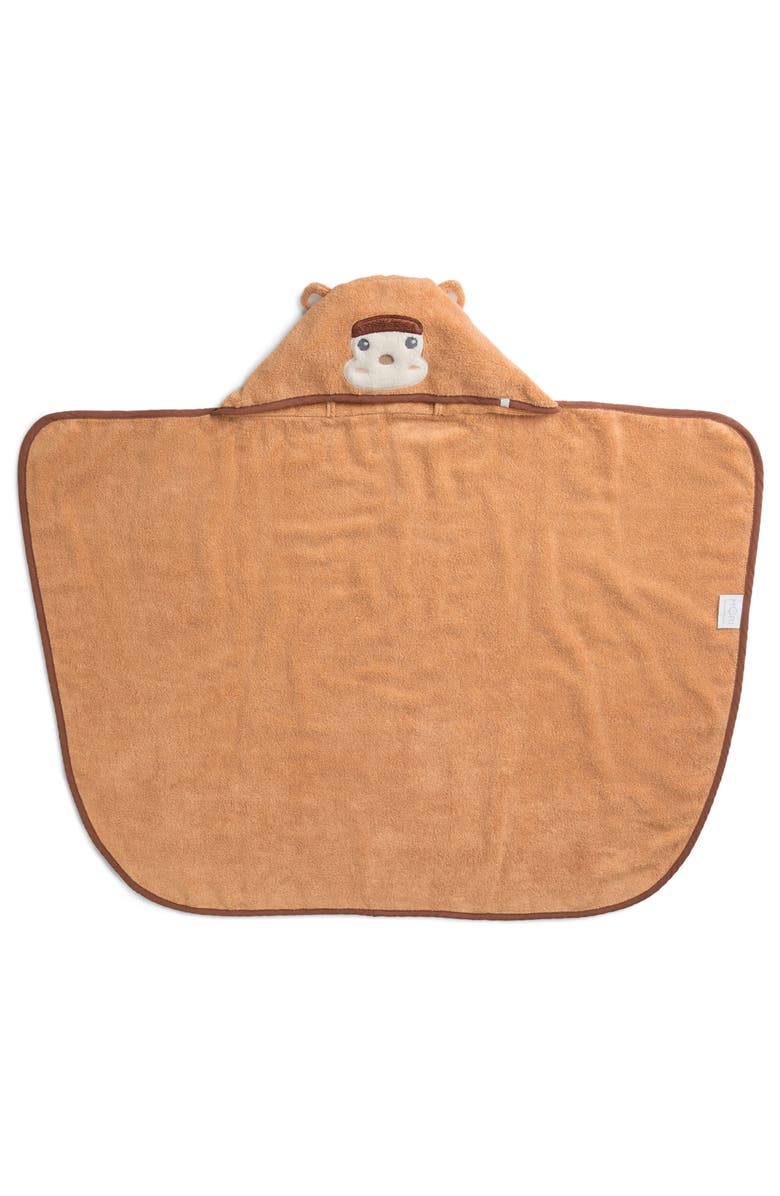 MORI Monkey Baby & Kids Hooded Bath Towel, Main, color, Doe