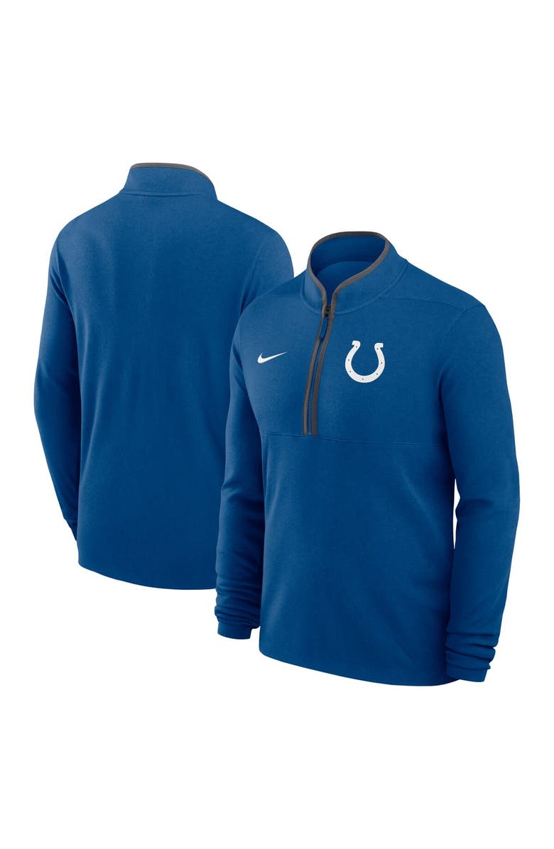 Nike Men's Nike Royal Indianapolis Colts Lightweight Victory Dri-FIT Half-Zip Pullover, Main, color, Royal