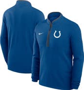 Nike Men's Nike Royal Indianapolis Colts Lightweight Victory Dri-FIT Half-Zip Pullover