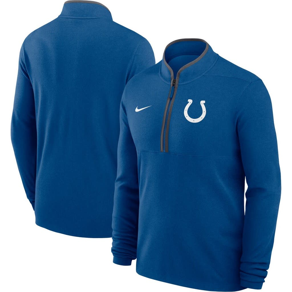 Nike Royal Indianapolis Colts Lightweight Victory Dri-fit Half-zip Pullover In Blue